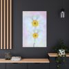 91655-86.jpg Two White Beautiful Flowers Standard Canvas