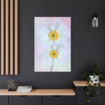 Two White Beautiful Flowers Standard Canvas - Image 4
