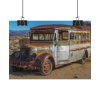 Old Rustic Truck in Nevada Poster