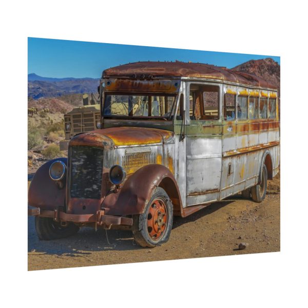 Old Rustic Truck in Nevada Poster