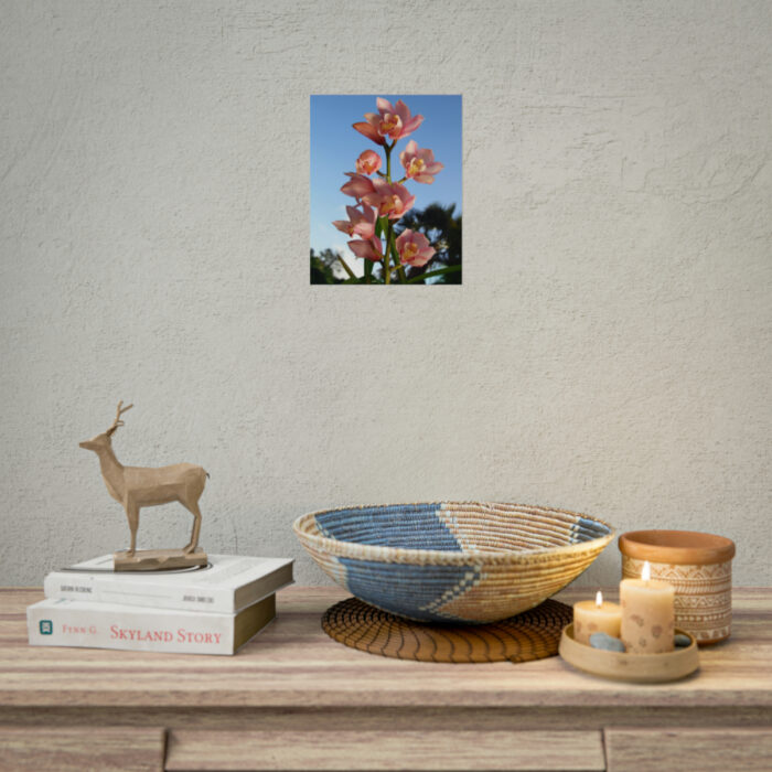 Pink Orchid Flowers Poster - Image 44