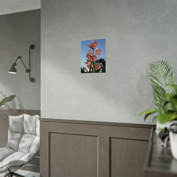 Pink Orchid Flowers Poster