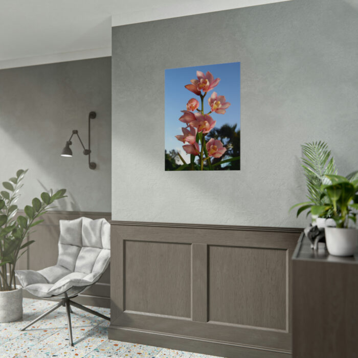 Pink Orchid Flowers Poster - Image 255