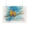 92408-105.jpg Owls on a Branch Poster