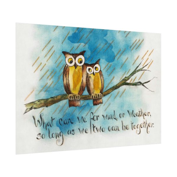 92408-106.jpg Owls on a Branch Poster