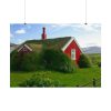 92408-149.jpg Red Barn in the Grass Poster