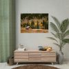 92408-159.jpg Woden Barn in Forest Poster