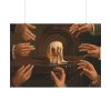 92408-17.jpg Seven Male Hands Encircling a Mug of Beer Poster