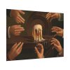 92408-18.jpg Seven Male Hands Encircling a Mug of Beer Poster