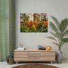 Blooming Orange Tulips Poster