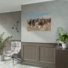 The Fourth Troopers Moving the Led Horses by Frederic Remington Poster