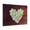 92408-359.jpg White Daisy in Heart Shape Poster