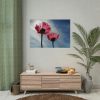 92408-385.jpg Pink Daisy with Blue Sky Poster