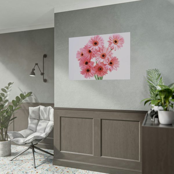 92408-391.jpg Pink Gerbera Daisies Poster