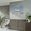White horse Painting by Joris Hoefnagel Poster