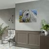 92408-456.jpg Closeup Shot of a White Horse Poster