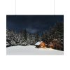 92408-57.jpg Barn in Starry Night Poster