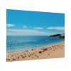 Crowded Beach with Tourists Poster