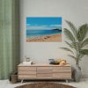 Crowded Beach with Tourists Poster