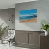 Crowded Beach with Tourists Poster