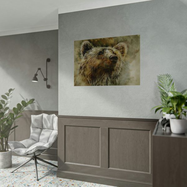 Grizzly Bear Kodiak Head Poster