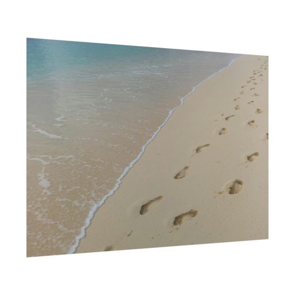 92408-669.jpg Foot Prints on Sand Poster