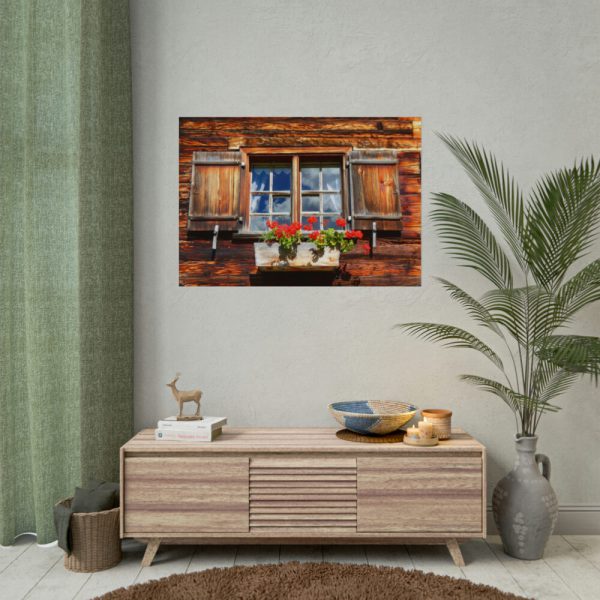 Window Wood Farmhouse Poster