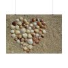 92408-678.jpg Heart Stones on Beach Poster
