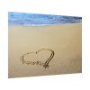 92408-684.jpg Heart Drawn on Sand at Beach Poster