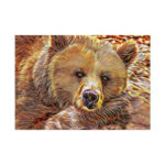 Fractal Bear Poster