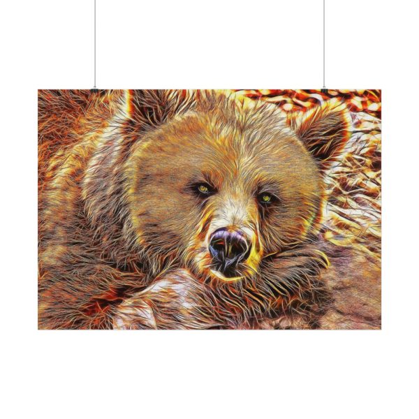 92408-693.jpg Fractal Bear Poster