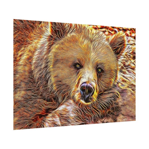 92408-694.jpg Fractal Bear Poster