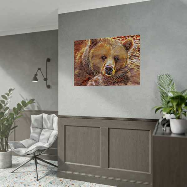 92408-696.jpg Fractal Bear Poster