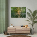 Forest at Sunset with Bear's Garlic Poster - Image 4
