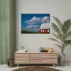 92408-83.jpg Cornfield and Red Barn Scenic Poster
