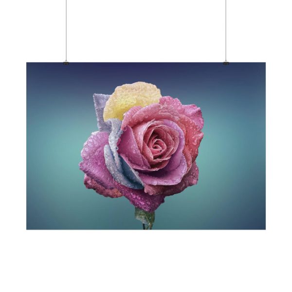 92408-97.jpg Multicolorful Rose Poster