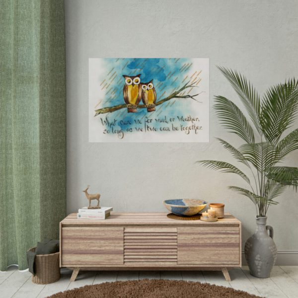92409-107.jpg Owls on a Branch Poster