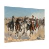 The Fourth Troopers Moving the Led Horses by Frederic Remington Poster