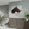 92409-411.jpg The Side of the Head of a Brown Horse Poster