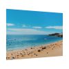 Crowded Beach with Tourists Poster