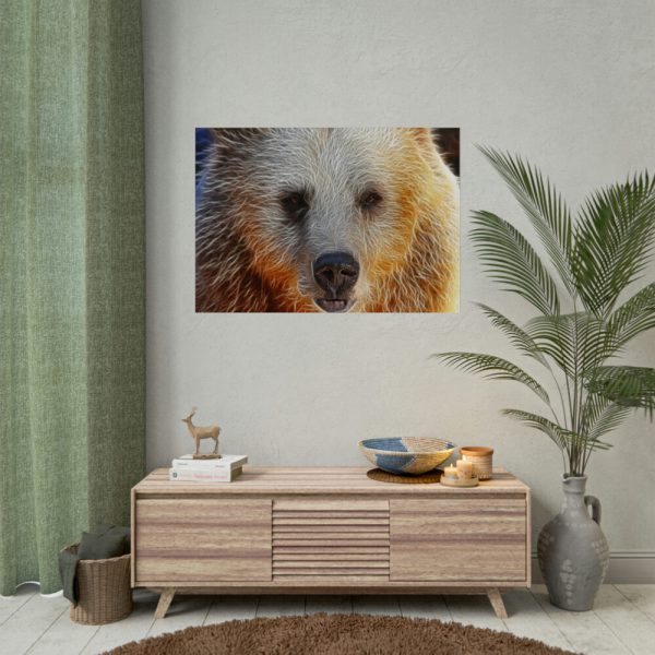 92409-595.jpg Syrian Bear Face Poster