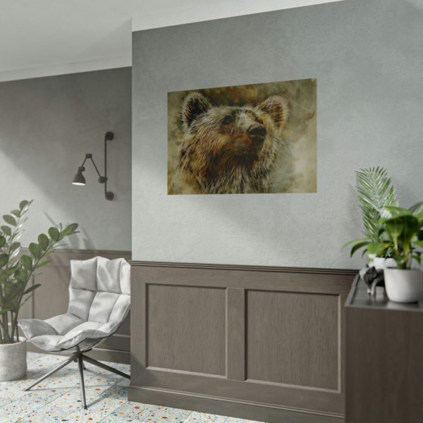 Grizzly Bear Kodiak Head Poster