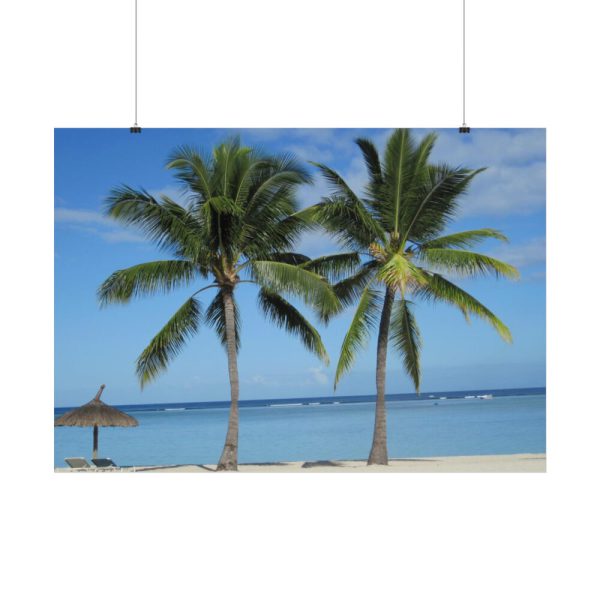 92409-633.jpg Palm Tree on the Beach Poster