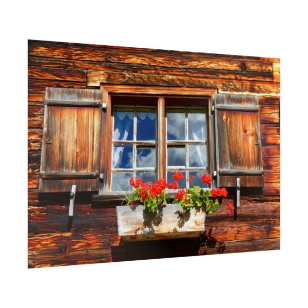 Window Wood Farmhouse Poster