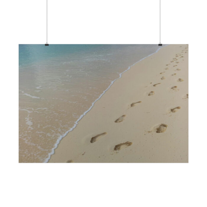 Foot Prints on Sand Poster - Image 7