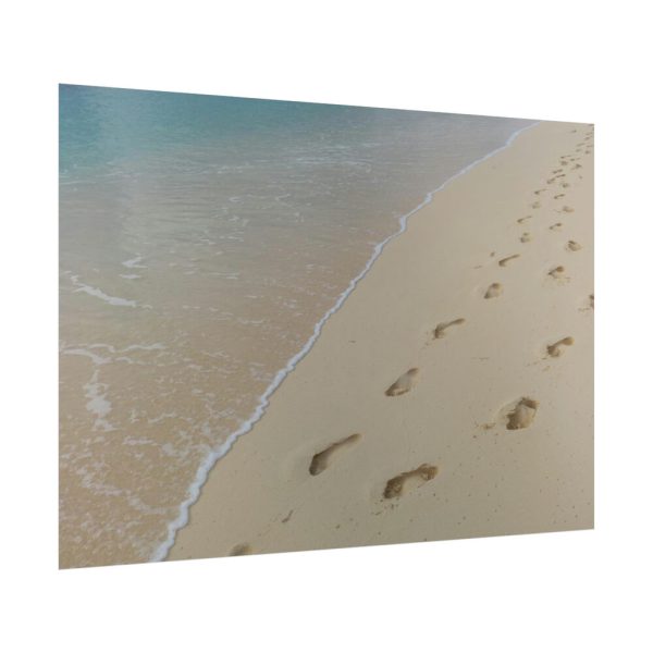 92409-669.jpg Foot Prints on Sand Poster