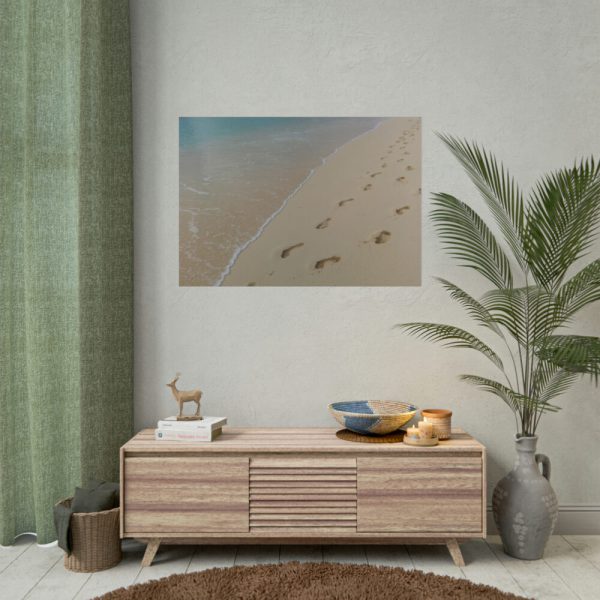 92409-670.jpg Foot Prints on Sand Poster