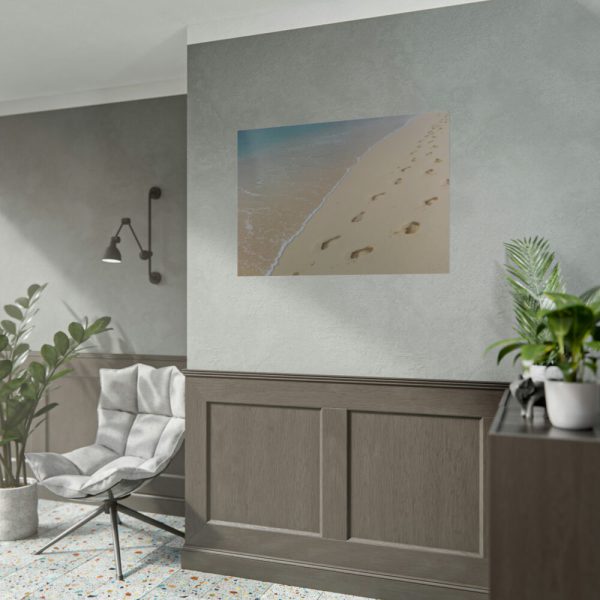 92409-671.jpg Foot Prints on Sand Poster
