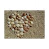 92409-678.jpg Heart Stones on Beach Poster