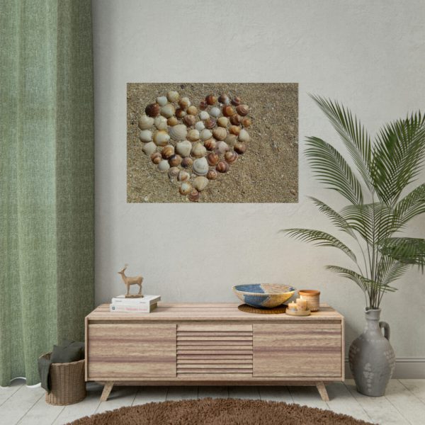 92409-680.jpg Heart Stones on Beach Poster